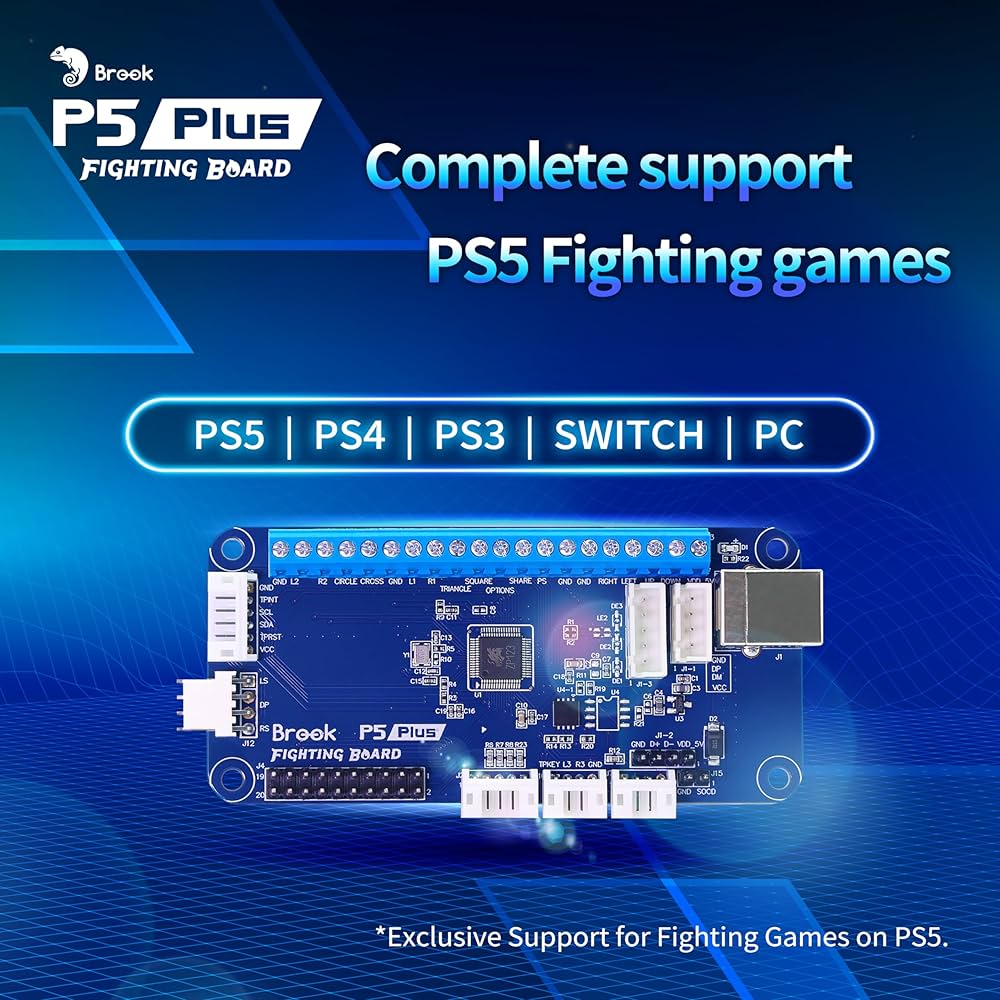 Brook P5 Plus Fighting Board＆ケーブル Brook P5 Plus Fighting Board with Pre-Installed Header